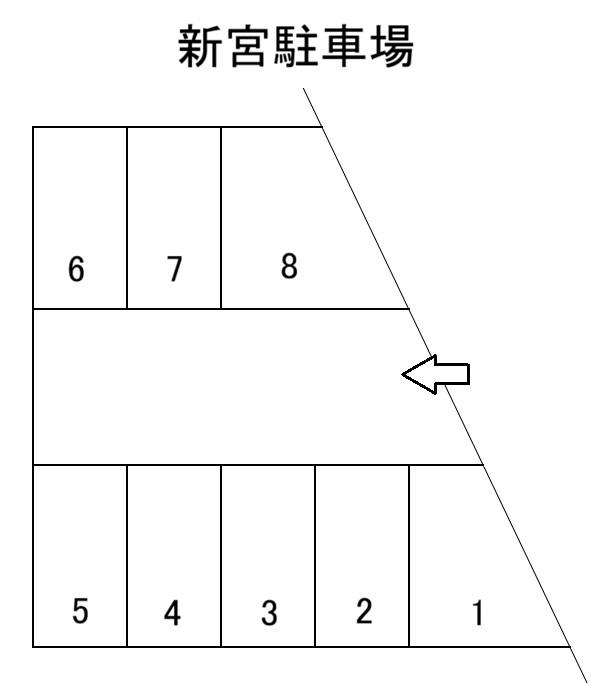 新宮駐車場の駐車配置図