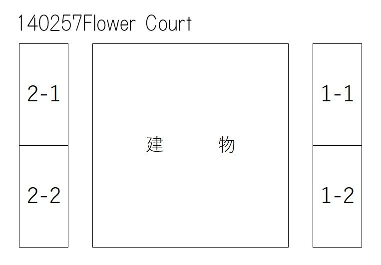 Flower Courtの駐車配置図
