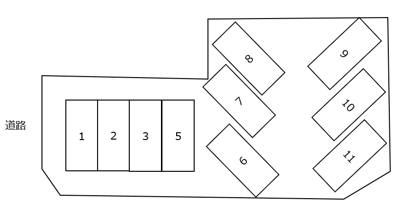 OMパーキングの駐車配置図
