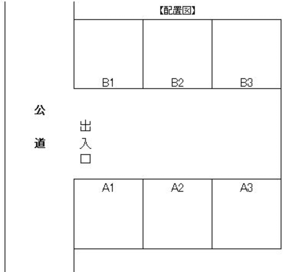 児玉美女木駐車場の駐車配置図
