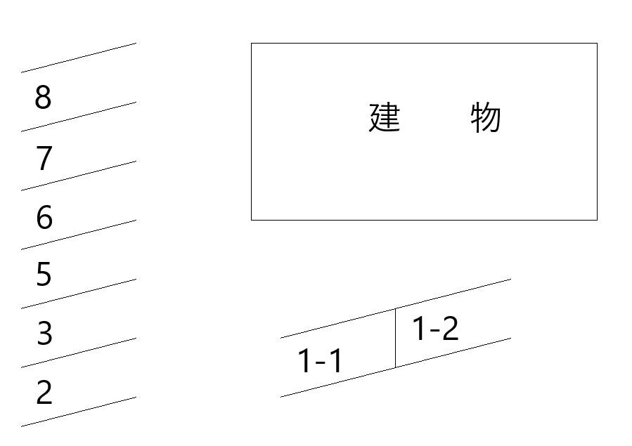 60199maisonette 四季の杜の駐車配置図