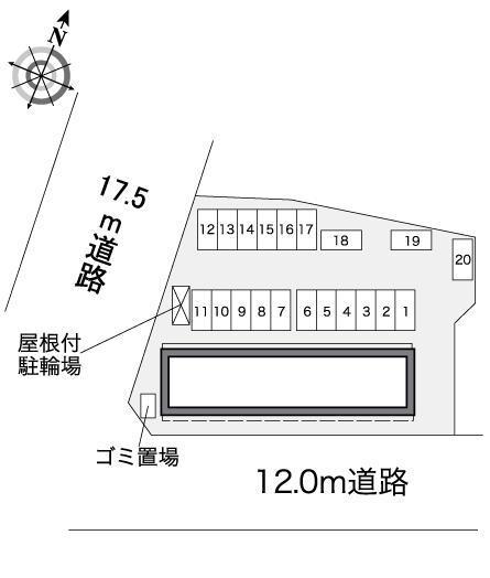 小鳥山(38851)の駐車配置図