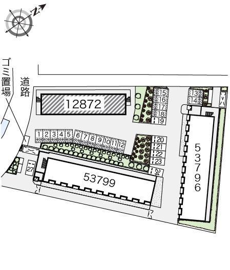 エルドラード(12872) 敷地外駐車場の駐車配置図