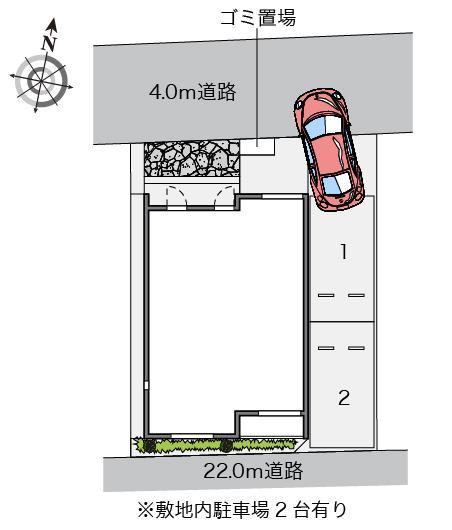 小緑(53735)の駐車配置図