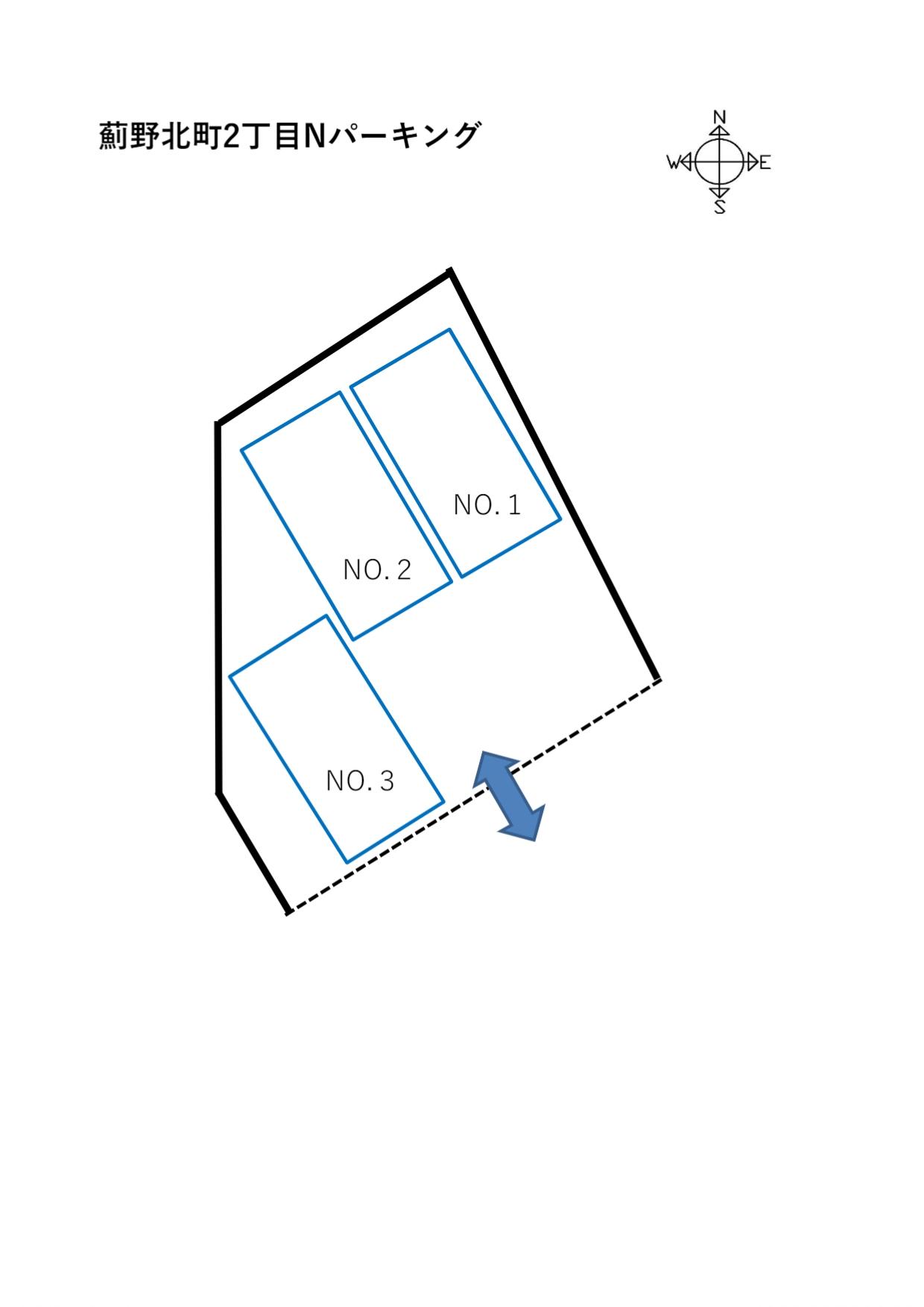 薊野北町2丁目Nパーキングの駐車配置図