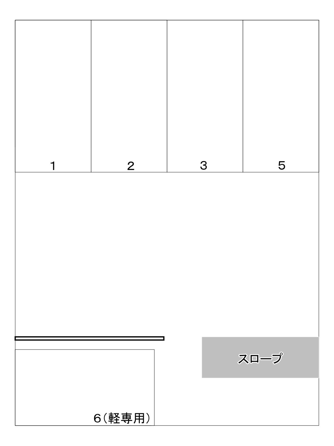 柏7丁目KSパーキングの駐車配置図