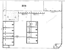 すずガレージの駐車配置図