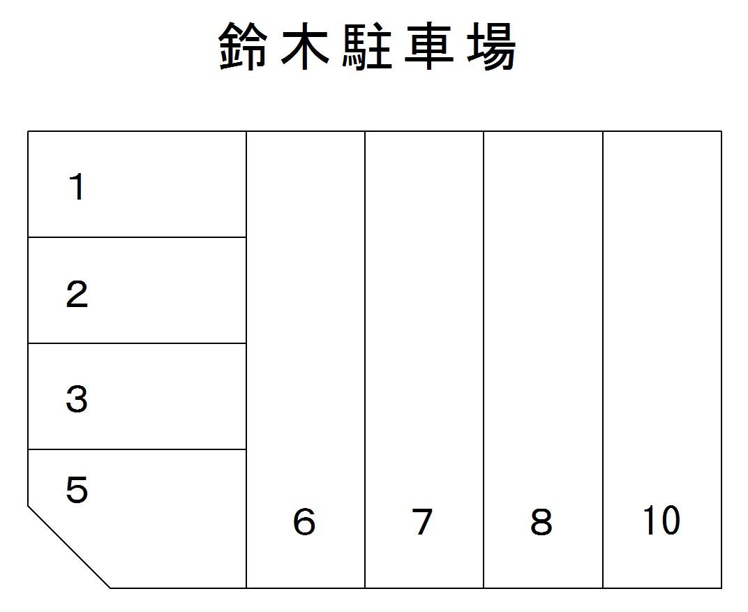 鈴木駐車場(道悦)の駐車配置図