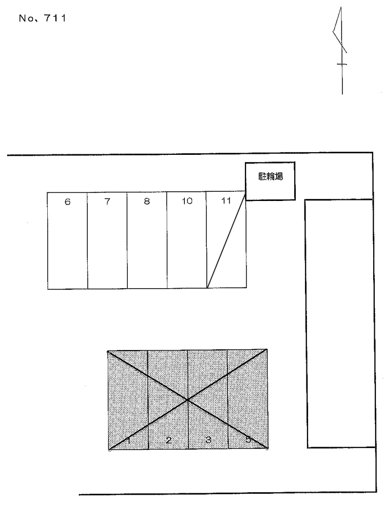 711の駐車配置図