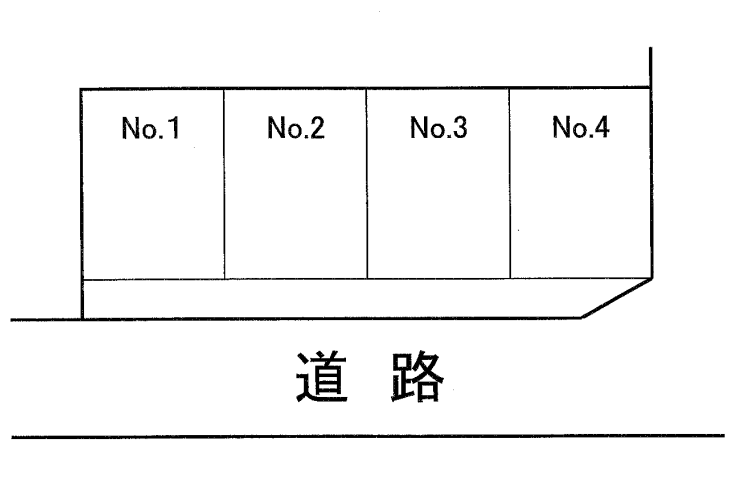 大澤駐車場の駐車配置図