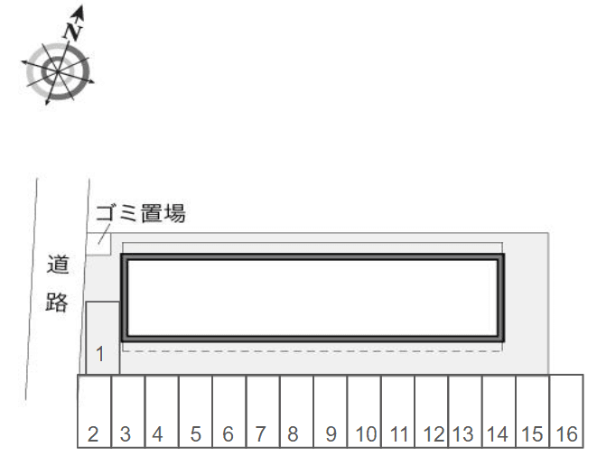 アズィールA(12227)の駐車配置図