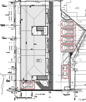 Maison de Amyの駐車配置図