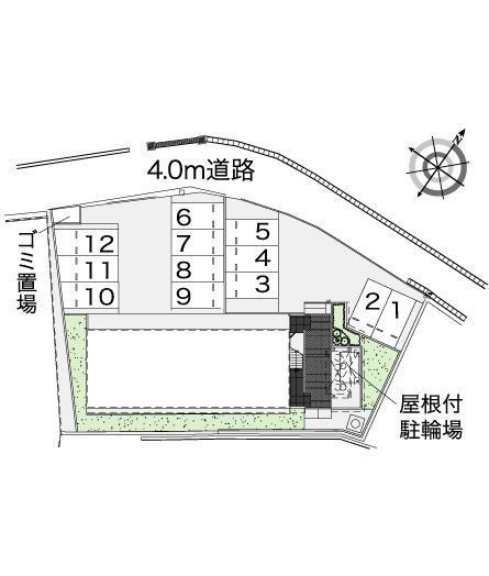MUGEN1030(42795)の駐車配置図