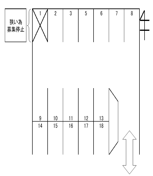 鈴木第一駐車場の駐車配置図