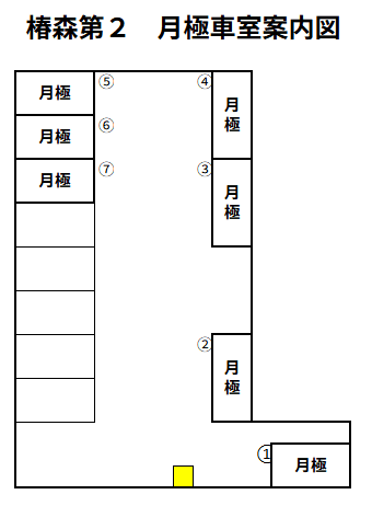 千葉椿森第2の駐車配置図
