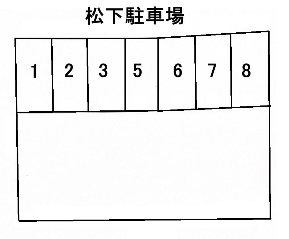 松下駐車場の駐車配置図