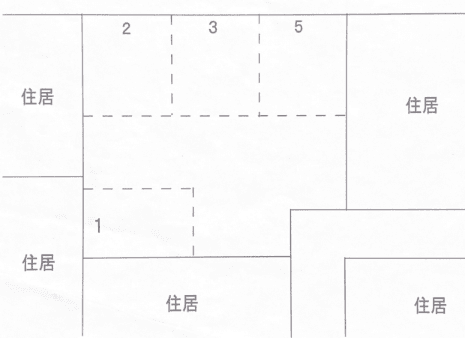 中里駐車場の駐車配置図