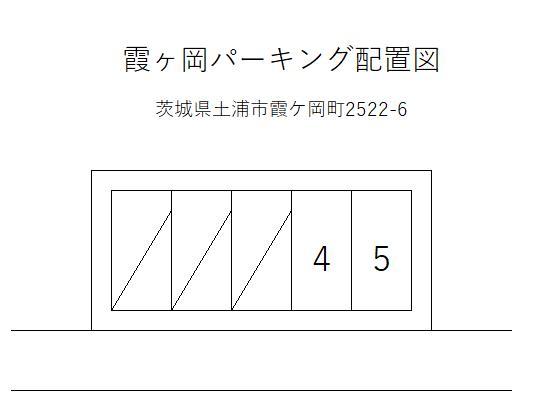 霞ヶ岡パーキングの駐車配置図