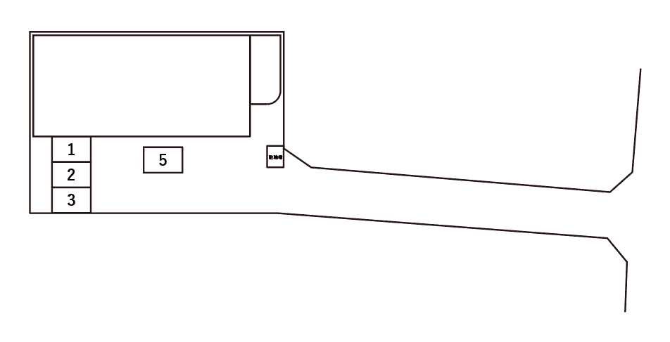 アムール C棟の駐車配置図