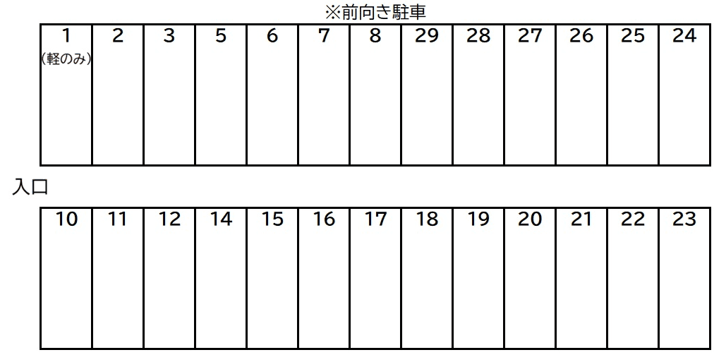 113駐車場の駐車配置図