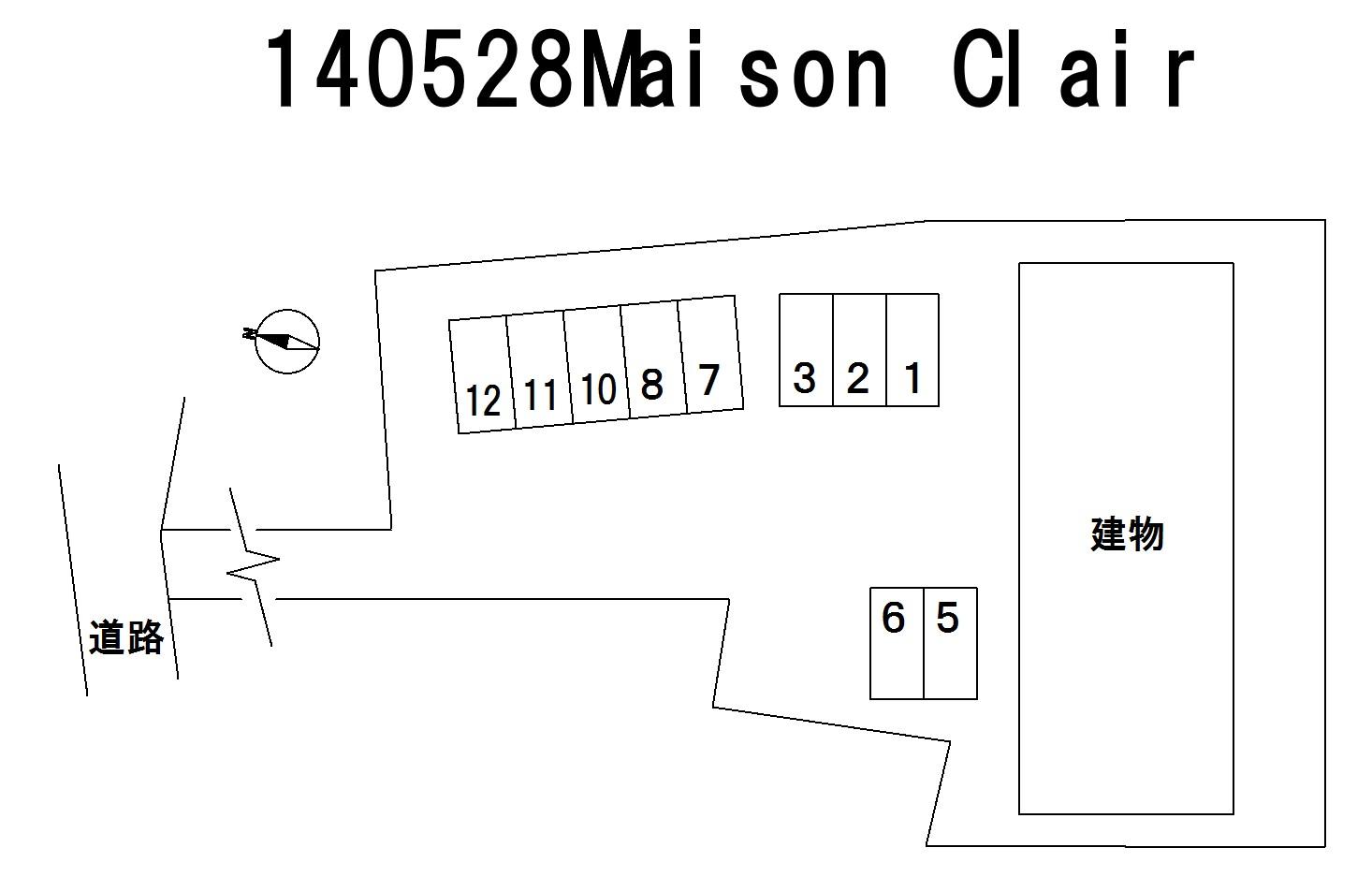 Maison Clairの駐車配置図
