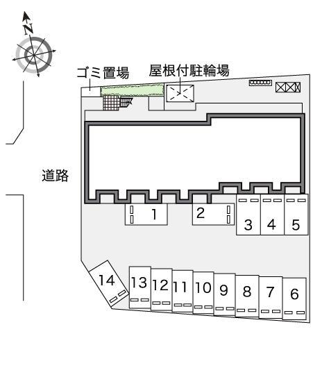 清見台東(43810)の駐車配置図
