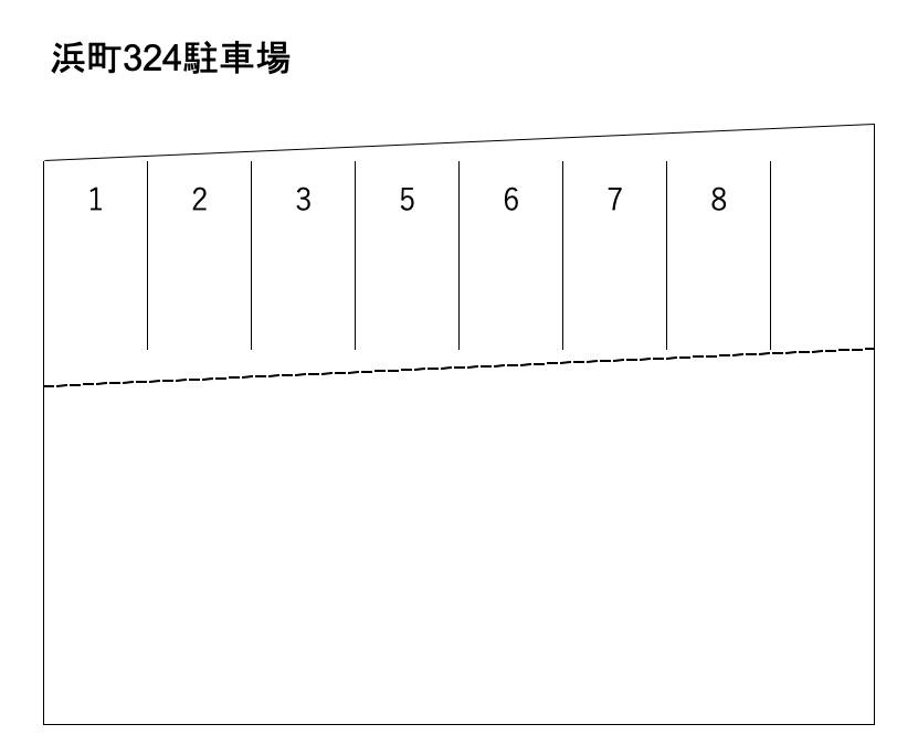 浜町324駐車場の駐車配置図
