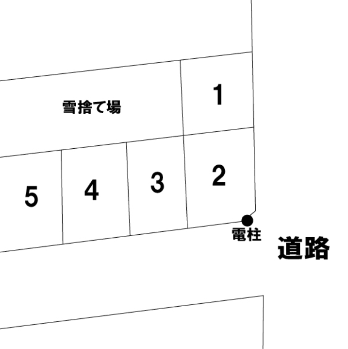 東造道3丁目駐車場の駐車配置図