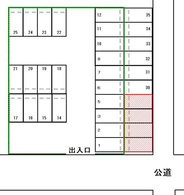 八重洲枝川駐車場の駐車配置図