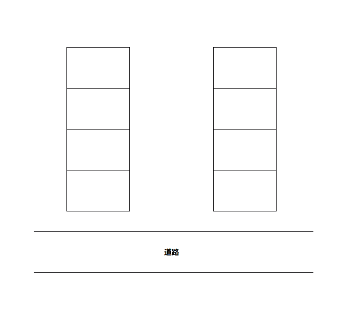 スマイルパーク4号の駐車配置図