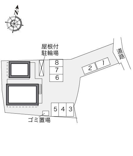 グリーンローズ(31069)の駐車配置図