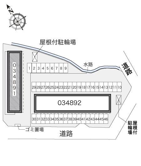 さくらⅢ(34891)の駐車配置図