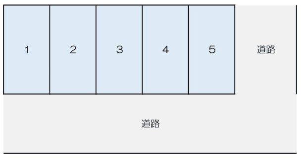 穴川駐車場の駐車配置図