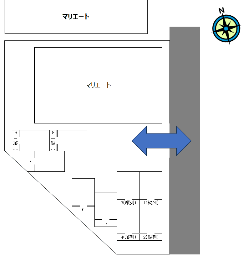 マリエートの駐車配置図