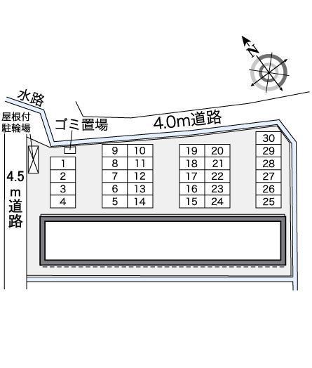 M Ⅱ(35881)の駐車配置図