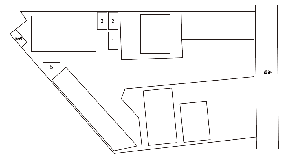 アスピリア ボヌール 駐車場の駐車配置図