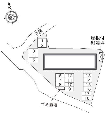 プロヴァンスの丘(33178)の駐車配置図
