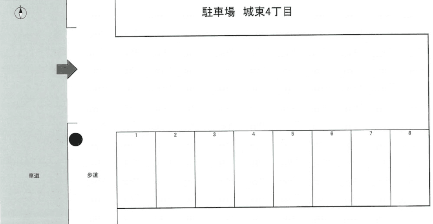 駐車場 城東4丁目110-2の駐車配置図