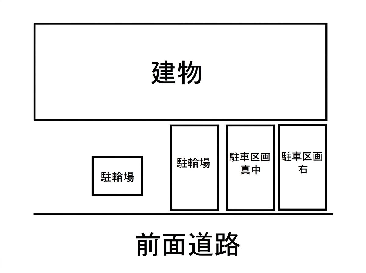 ウエスト17駐車場の駐車配置図