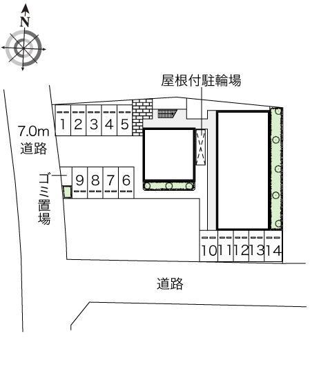 富田林西(47130)の駐車配置図