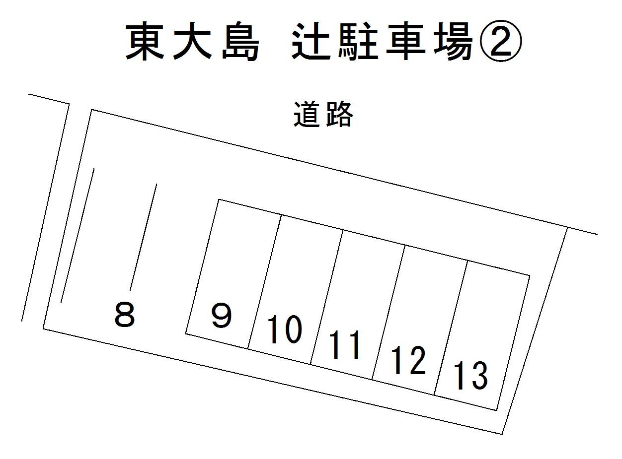 東大島 辻駐車場②の駐車配置図