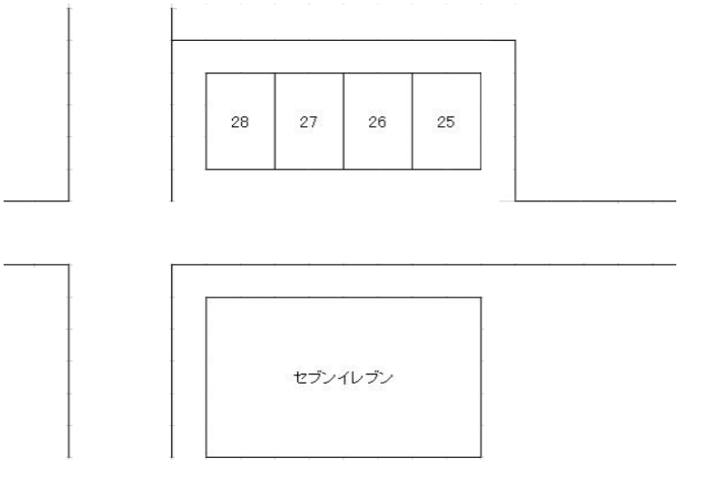 青柳5丁目篠宮第3駐車場の駐車配置図