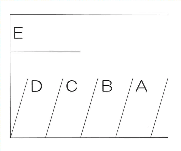 泉丘パーキングの駐車配置図