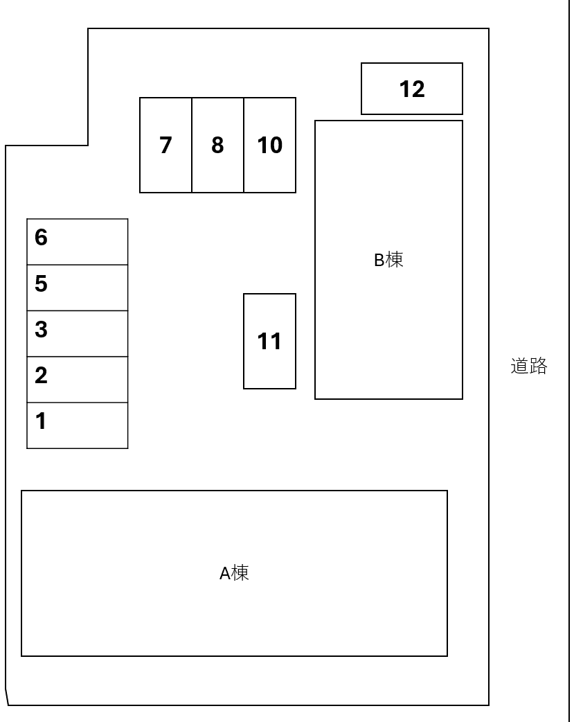 SelsiaⅡBの駐車配置図