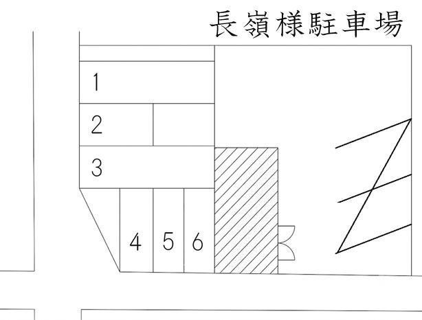 長嶺駐車場の駐車配置図