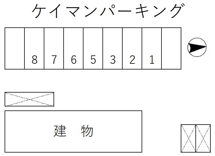 ケイマンパーキングの駐車配置図