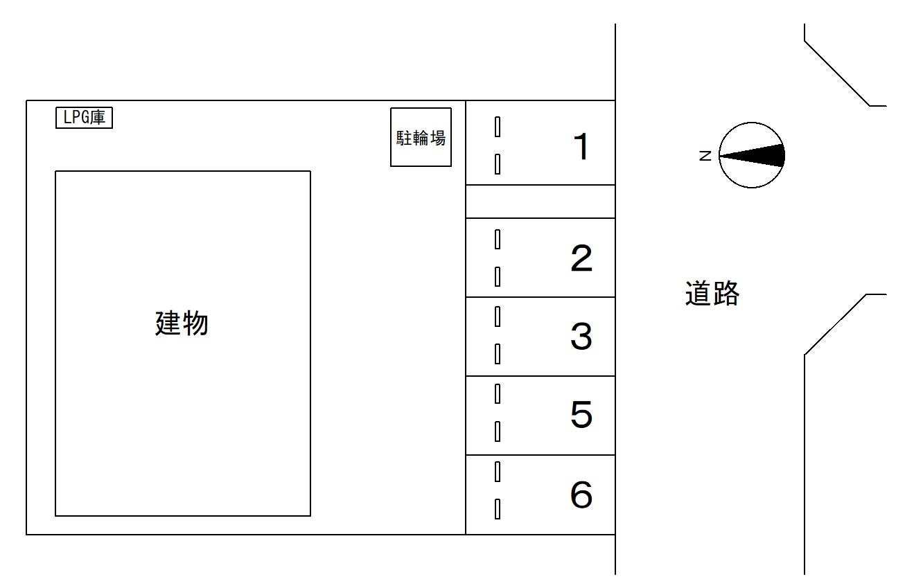 ハイツいとうの駐車配置図