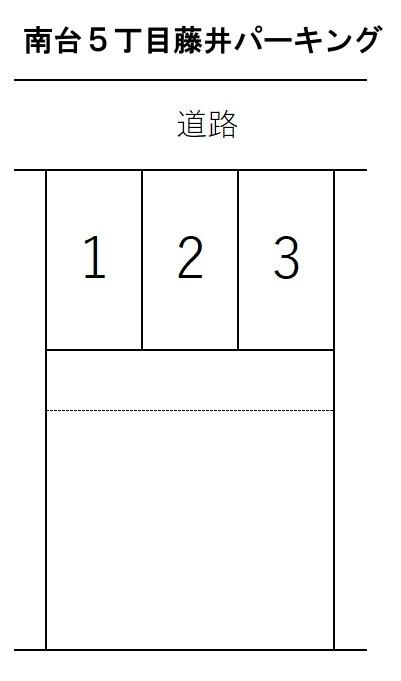 南台5丁目藤井パーキングの駐車配置図