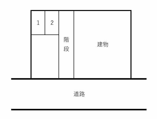 千鳥24017バイク置場の駐車配置図