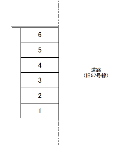 黒髪パーキングの駐車配置図